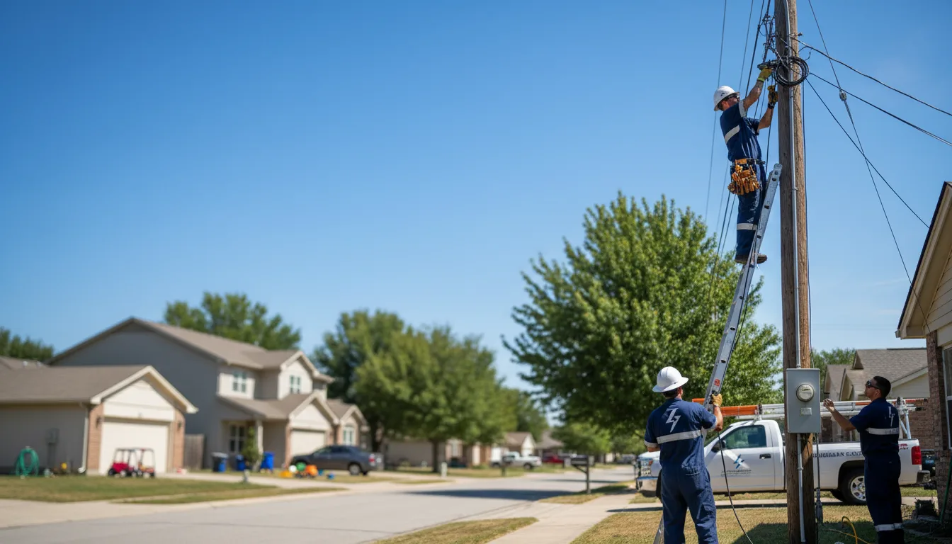 Residential electrician providing installation services in Wirtz, VA